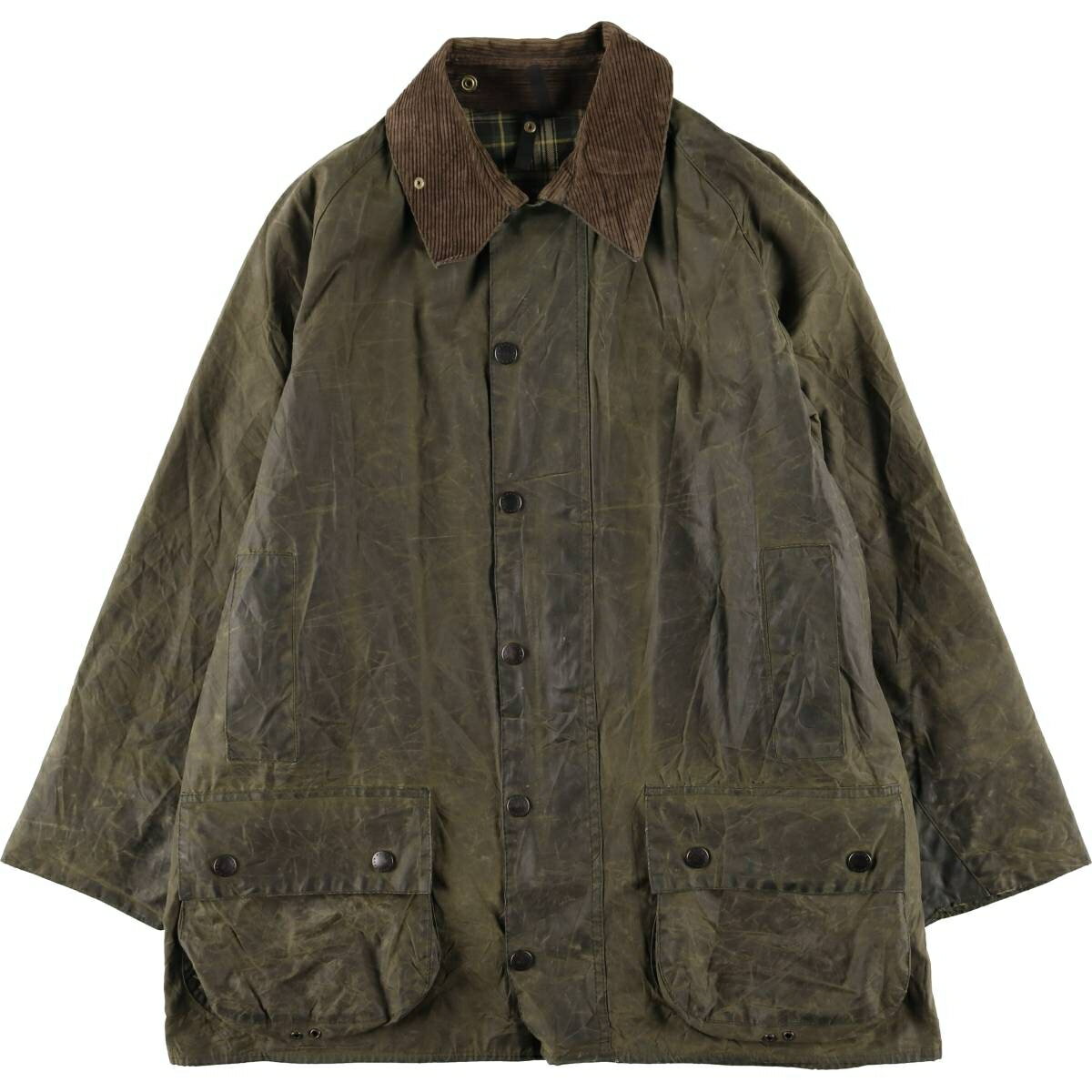 Rakuten - 古着 90'S バブアー Barbour BEAUFORT ビューフォート 旧3ワラント オイルド ハンティングジャケット 英国製 C42 メンズL相当 ヴィンテージ /eaa615077 【中古】 【260224】 【SS2606_10】