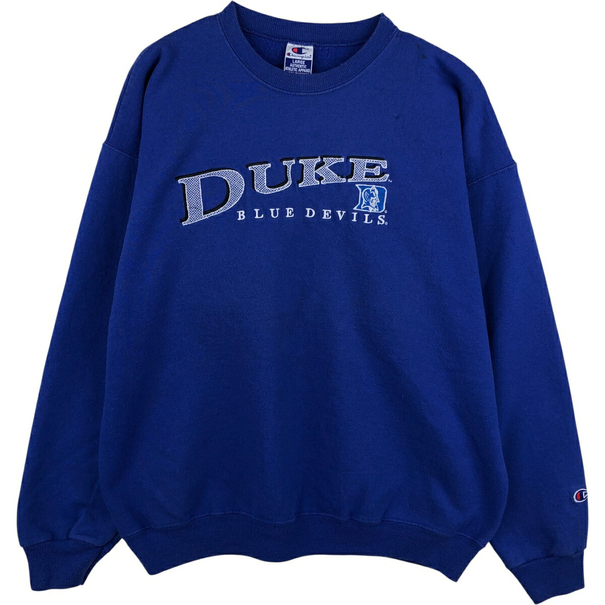 樂天商城 - 古着 90'S チャンピオン Champion AUTHENTIC ATHLETIC APPAREL カレッジスウェットシャツ トレーナー メンズL相当 ヴィンテージ /eaa615139 【中古】 【260221】 ブルー系 春夏秋冬