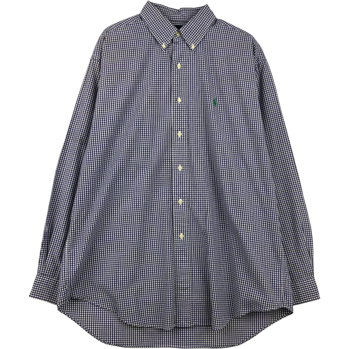樂天商城 - 古着 ラルフローレン Ralph Lauren BLAKE ギンガムチェック 長袖 ボタンダウンチェックシャツ メンズL相当 /eaa615249 【中古】 【260226】 【SS2606_10】