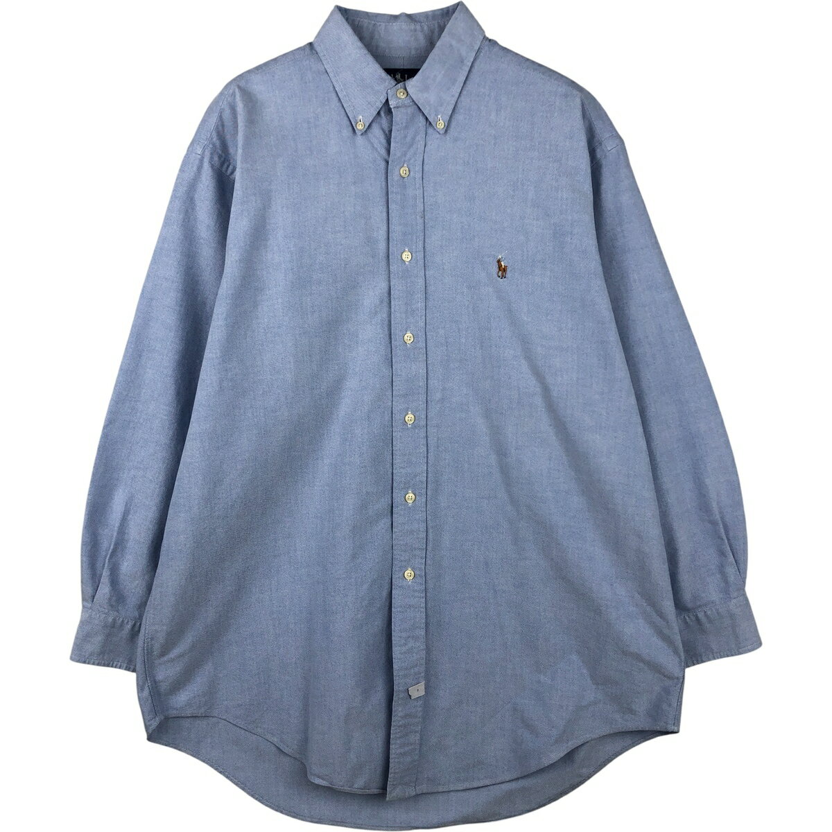 Rakuten - 古着 ラルフローレン Ralph Lauren YARMOUTH 長袖 ボタンダウンシャツ メンズL相当 /eaa615288 【中古】 【260221】 ブルー系 春夏秋冬