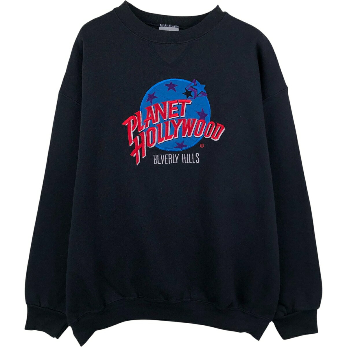 古着 90'S PLANET HOLLYWOOD プラネットハリウッド アドバタイジング スウェットシャツ トレーナー USA製 メンズXL相当 ヴィンテージ /..