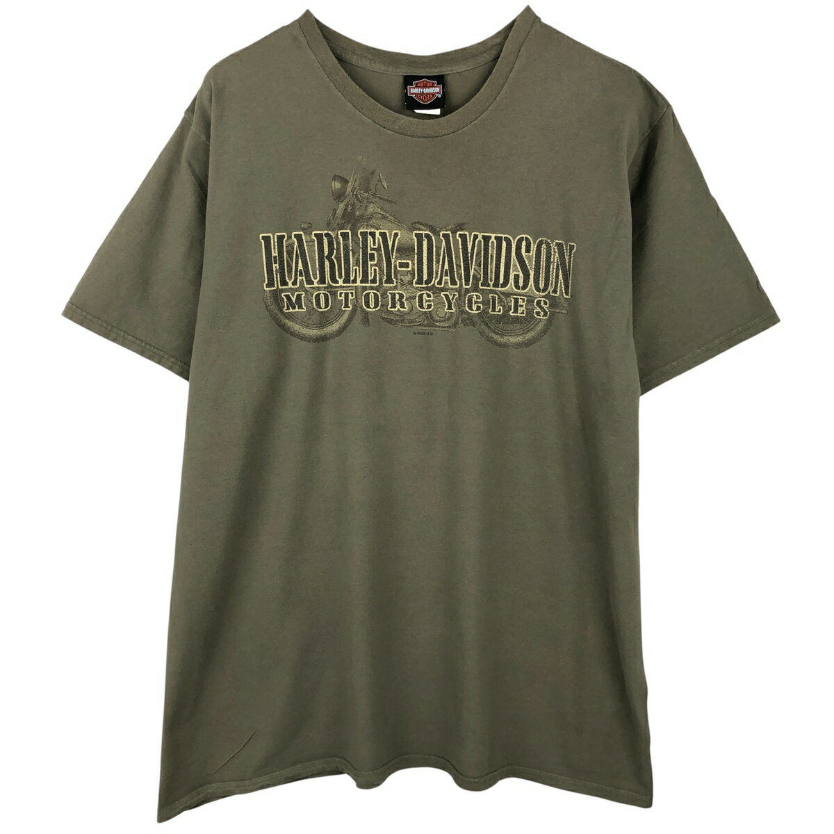 樂天商城 - 古着 ハーレーダビッドソン Harley-Davidson モーターサイクル バイクTシャツ メンズXXL相当 /eaa615433 【中古】 【260223】 カーキ系 春夏秋