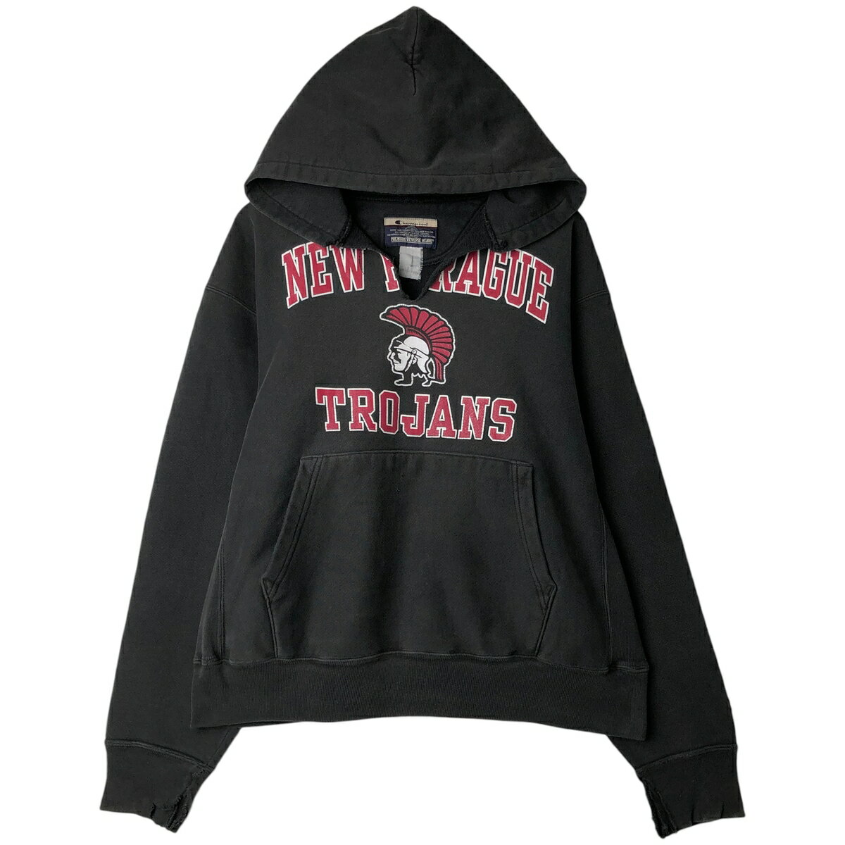 樂天商城 - 古着 00'S チャンピオン Champion PREMIUM REVERSE WEAVE プレミアムリバースウィーブ カレッジ スウェットプルオーバーパーカー メンズXL相当 /eaa615706 【中古】 【260227】 ブラック系 春夏秋冬