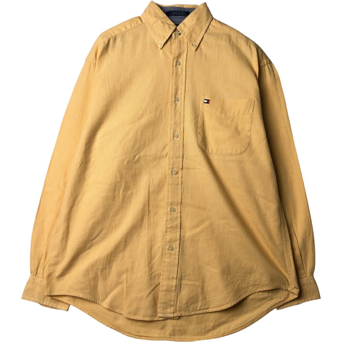 古着 90'S~ トミーヒルフィガー TOMMY HILFIGER 長袖 ボタンダウンチェックシャツ メンズM相当 ヴィンテージ /eaa615784 【中古】 【260224】 【Elulu/エルル】