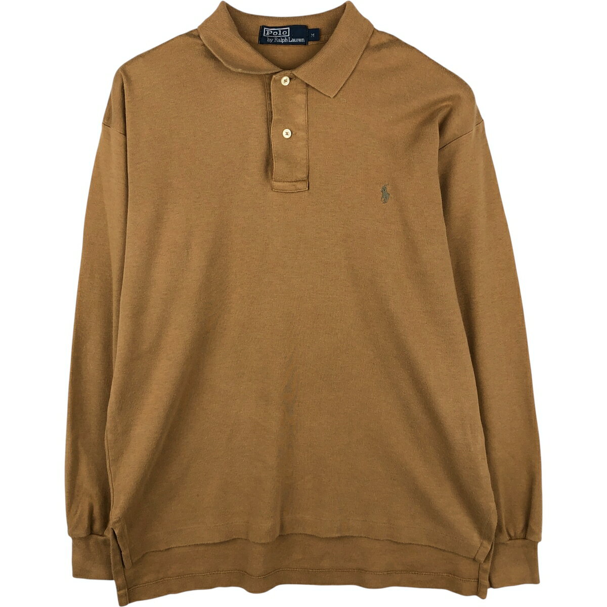 Rakuten - 古着 ラルフローレン Ralph Lauren POLO by Ralph Lauren 長袖 ポロシャツ メンズM相当 /eaa615797 【中古】 【260223】 ブラウン系 春夏秋
