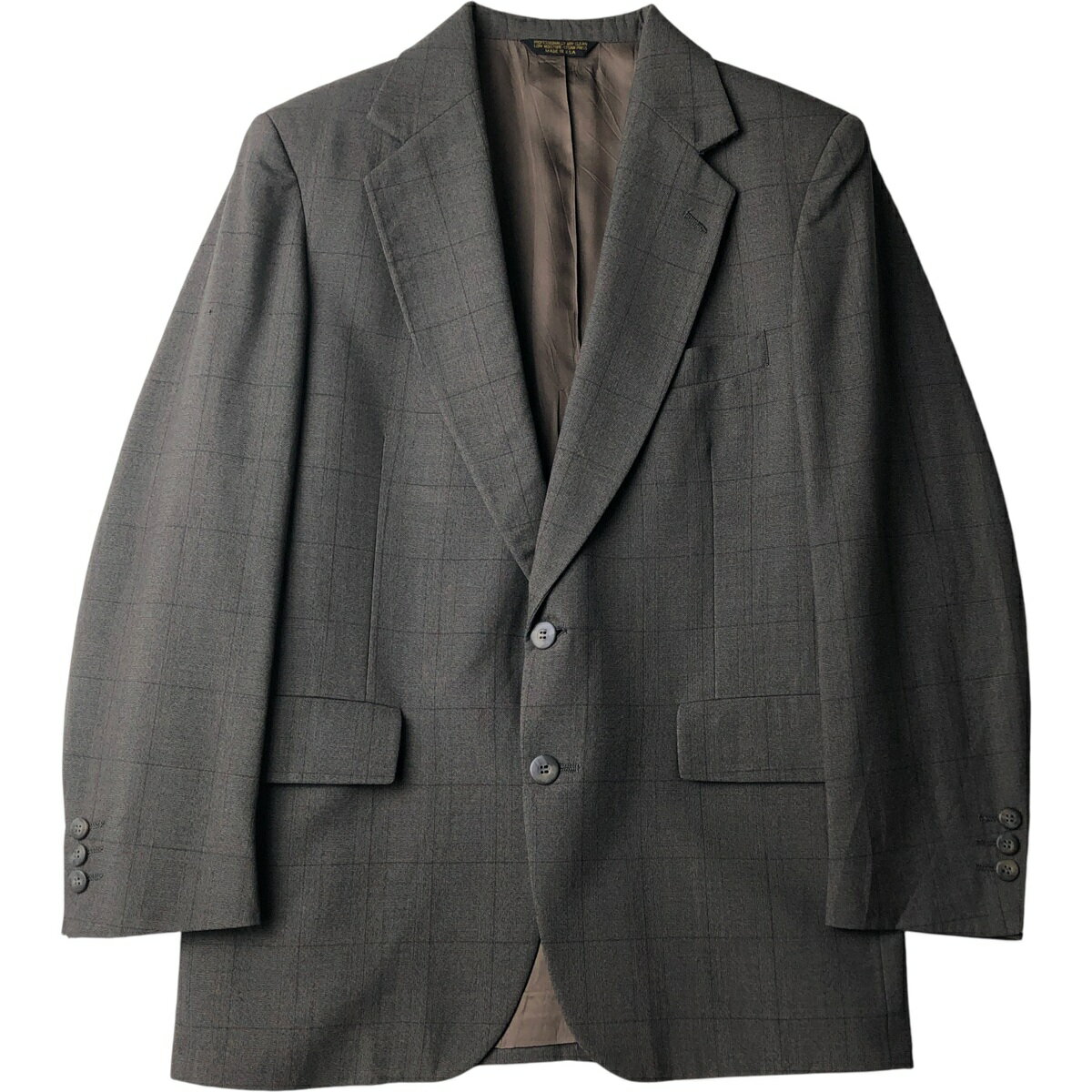Rakuten - 古着 Anderson~Little STRATHMORE チェック柄 ウールテーラードジャケット USA製 メンズM相当 /eaa615915 【中古】 【260226】 グレー系 春秋冬