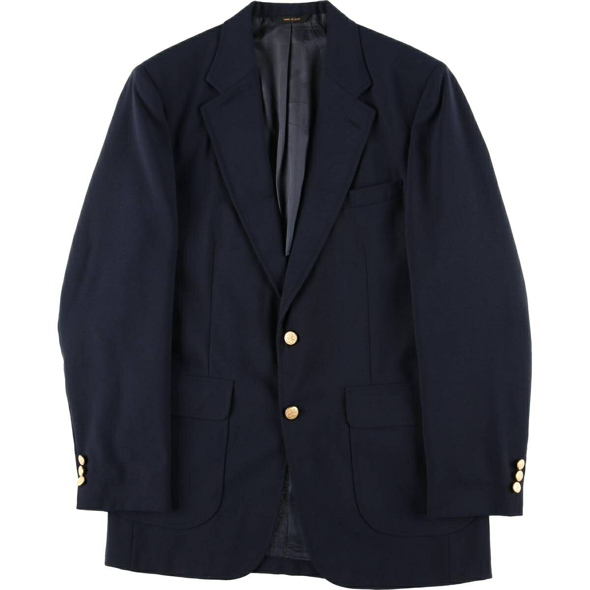 樂天商城 - 古着 スタッフォード STAFFORD 紺ブレザー テーラードジャケット USA製 メンズS相当 /eaa615942 【中古】 【260222】 ネイビー系 春秋冬