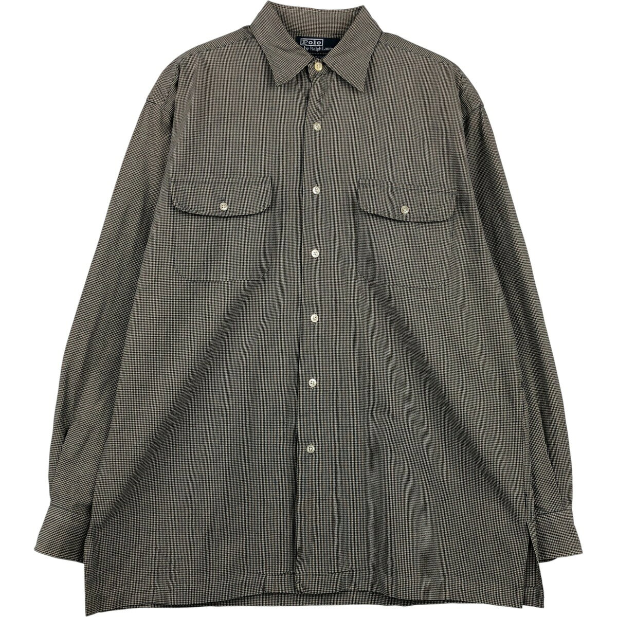 古着 ラルフローレン Ralph Lauren POLO by Ralph Lauren HULTON 長袖 コットンチェックシャツ ボックスシャツ メンズM相当 /eaa616042   