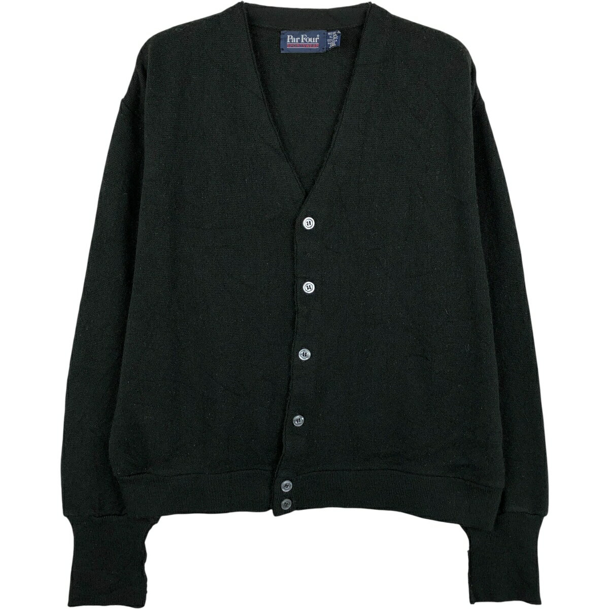 古着 80~90'S Par Four アクリルニットカーディガン USA製 メンズXL相当 ヴィンテージ /eaa616087 【中古】 【260227】