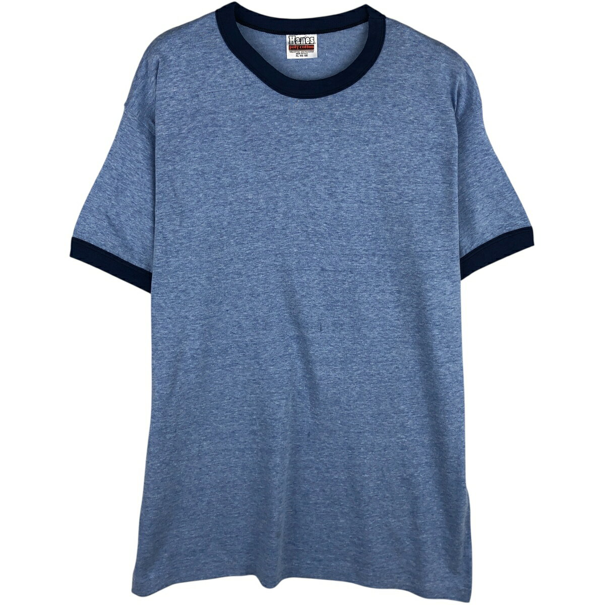 樂天商城 - 古着 80'S ヘインズ Hanes オレンジタグ 無地 リンガーTシャツ USA製 メンズXL相当 ヴィンテージ /eaa616191 【中古】 【260301】 ブルー系 春夏秋