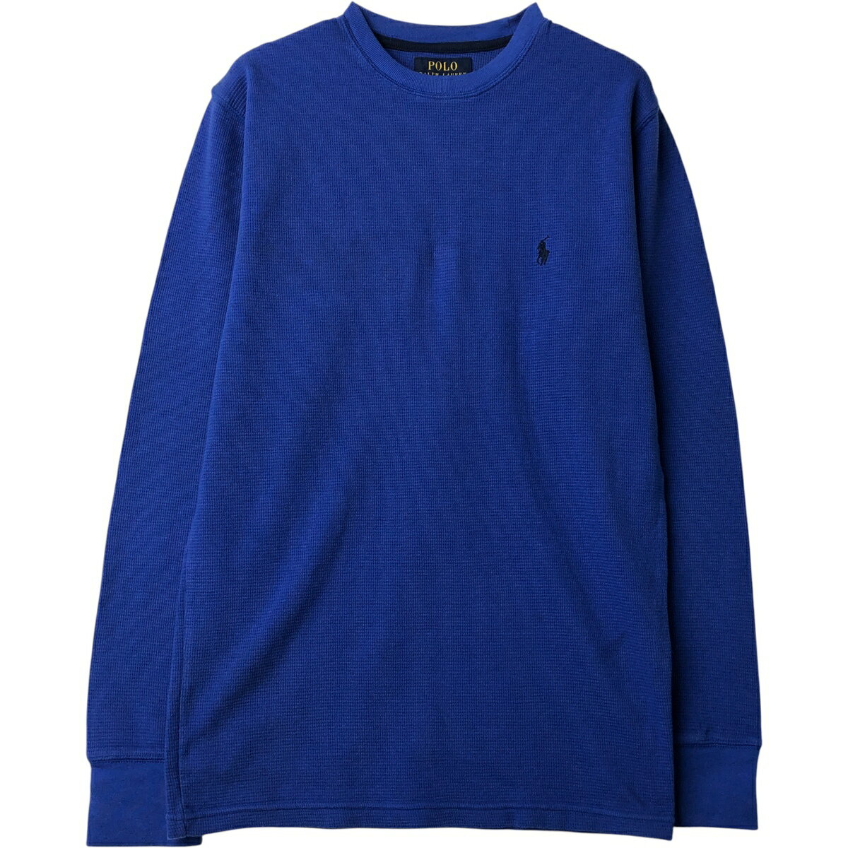 樂天商城 - 古着 ラルフローレン Ralph Lauren POLO RALPH LAUREN サーマルロンT ワッフル メンズS相当 /eaa616266 【中古】 【260222】 ブルー系 春夏秋