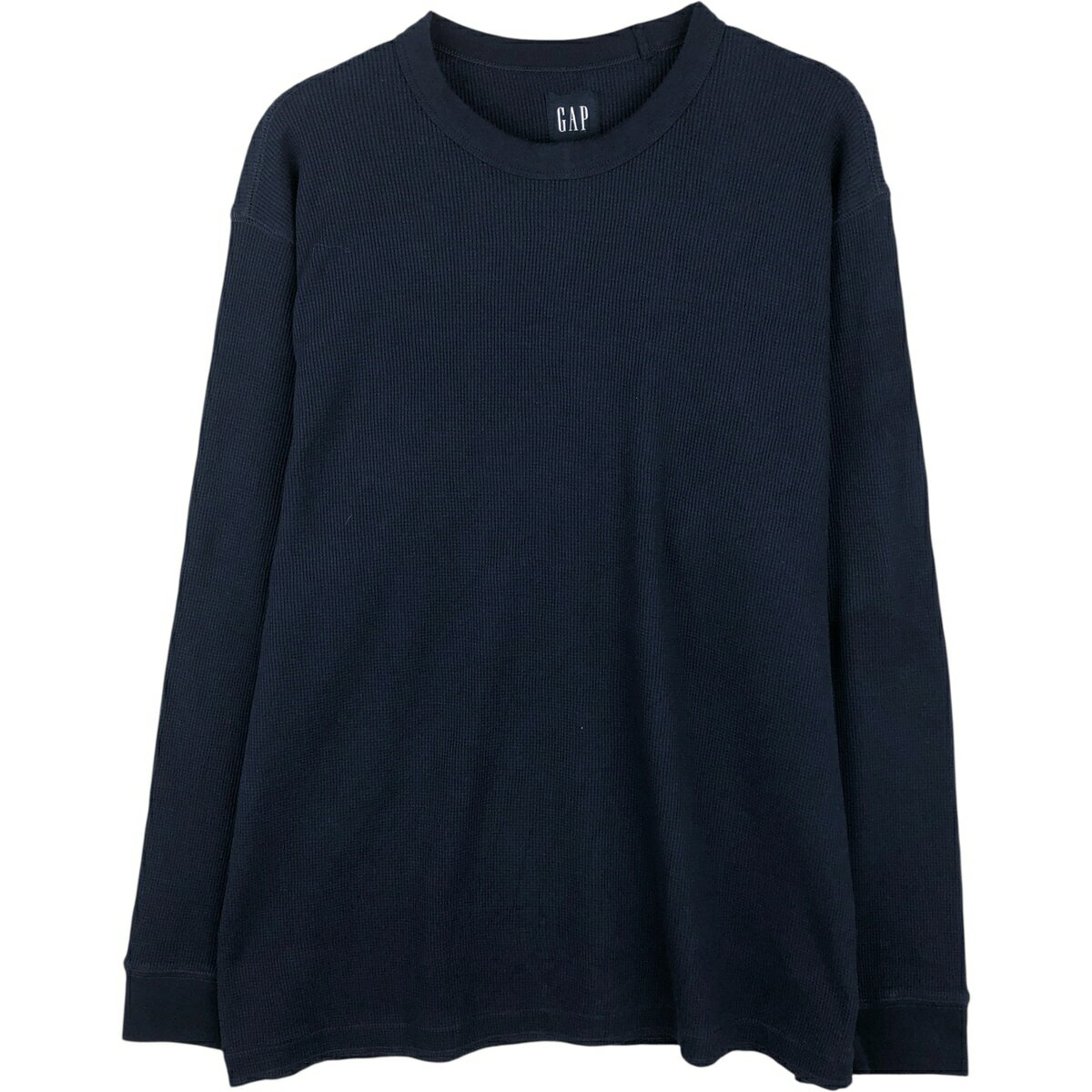 樂天商城 - 古着 00'S ギャップ GAP サーマルロンT ワッフル メンズL相当 /eaa616279 【中古】 【260227】 ネイビー系 春夏秋
