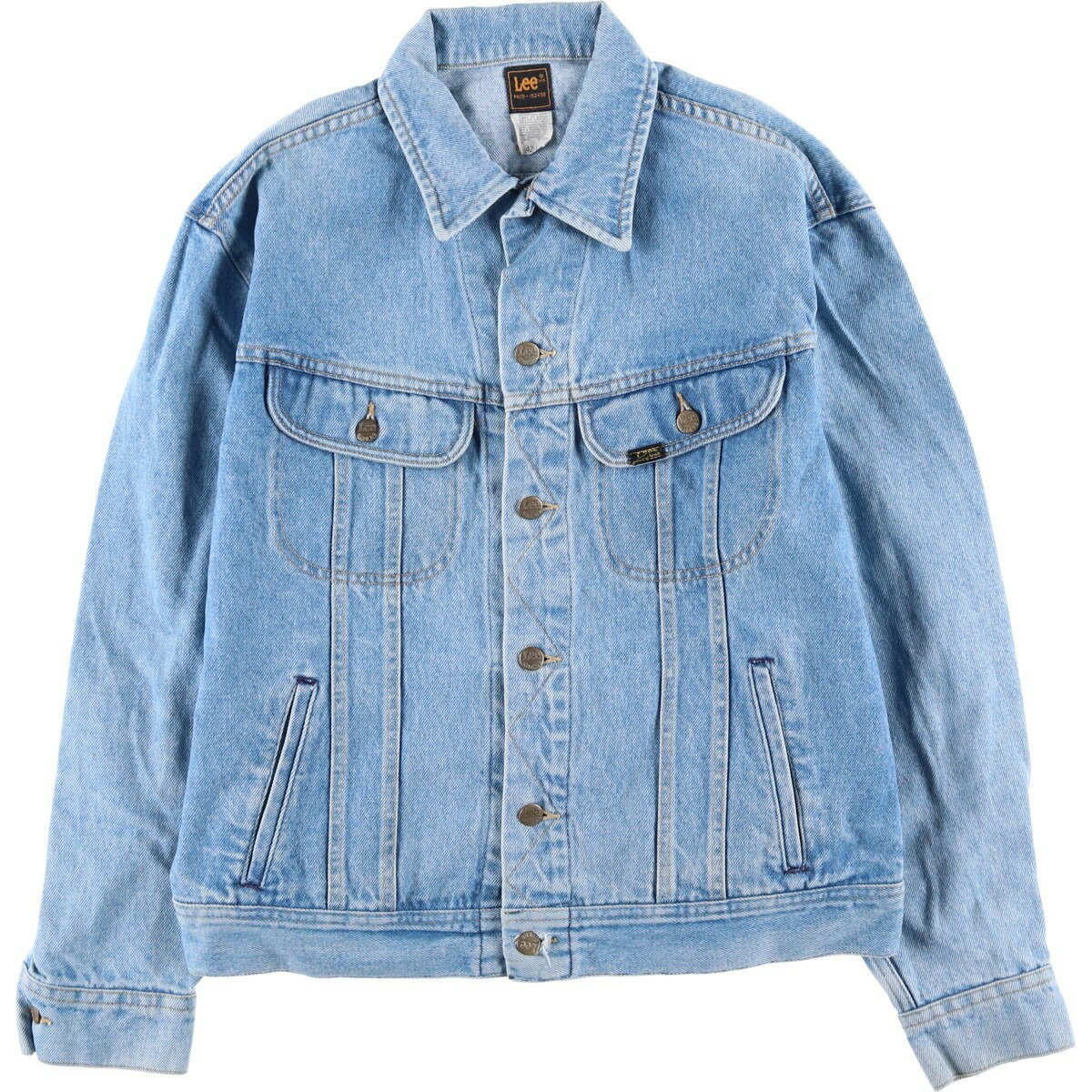 古着 80'S~ リー Lee RIDERS ライダース デニムジャケット Gジャン メンズL相当 ヴィンテージ /eaa616431 【中古】 【260302】