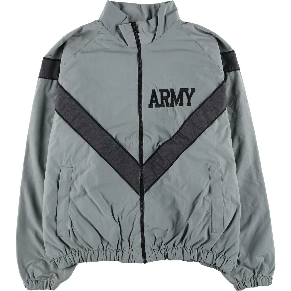 樂天商城 - 古着 90'S 米軍実品 U.S.ARMY SKILCRAFT PFU トレーニングジャケット ナイロンジャケット USA製 LARGE/REGULAR メンズL相当 ヴィンテージ /eaa616445 【中古】 【260305】 グレー系 春秋冬