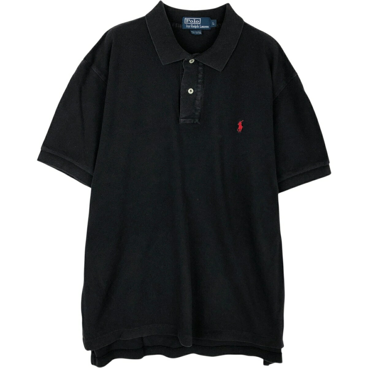 Rakuten - 古着 ラルフローレン Ralph Lauren POLO by Ralph Lauren 半袖 ポロシャツ メンズL相当 /eaa616596 【中古】 【260303】 ブラック系 春夏秋