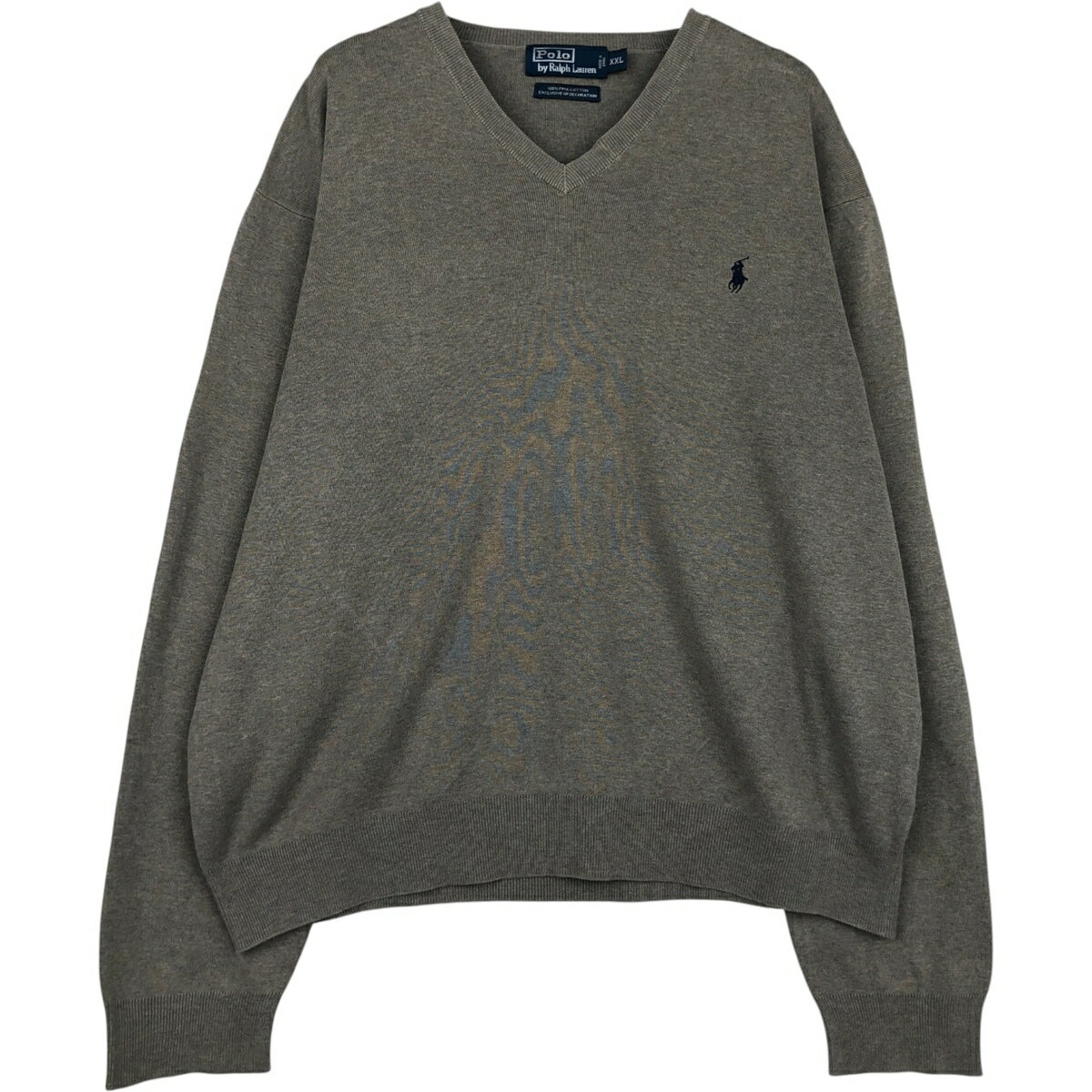 Rakuten - 古着 ラルフローレン Ralph Lauren POLO by Ralph Lauren コットンニットセーター メンズXXL相当 /eaa616660 【中古】 【260302】 グレー系 秋冬