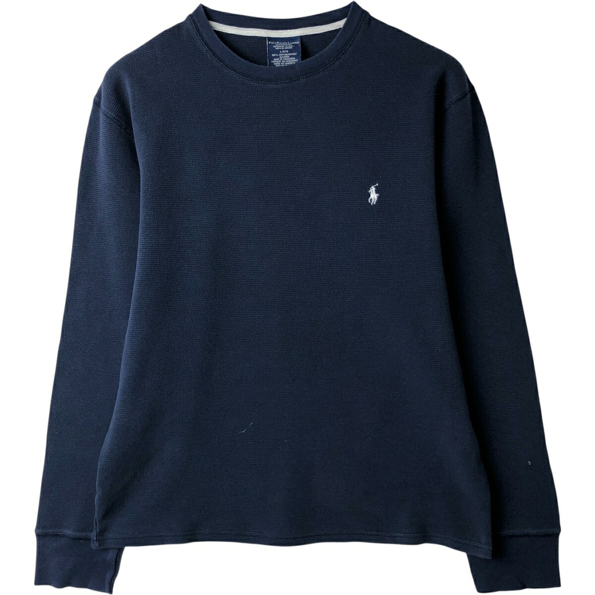 Rakuten - 古着 ラルフローレン Ralph Lauren Polo Ralph Lauren SLEEPWEAR サーマルロンT ワッフル メンズL相当 /eaa616744 【中古】 【260228】 ネイビー系 春夏秋