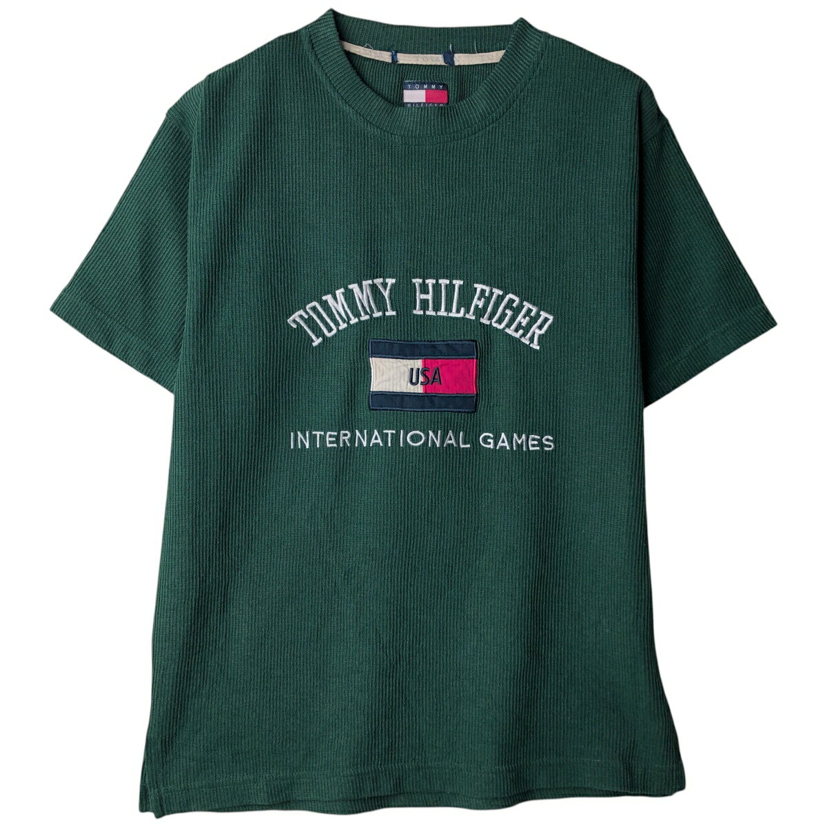 ���� 90'S~ �ȥߡ��ҥ�ե����� TOMMY HILFIGER Ⱦµ ���åȥ�˥åȥ������� ��ǥ�����L���� ������ơ��� /eaa616848 ����š�...