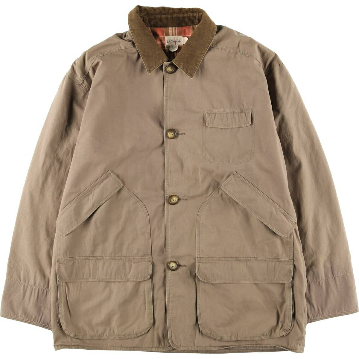 Rakuten - 古着 90'S ジェイクルー J.Crew ハンティングジャケット メンズL相当 ヴィンテージ /eaa616914 【中古】 【260227】 ベージュ系 春秋冬