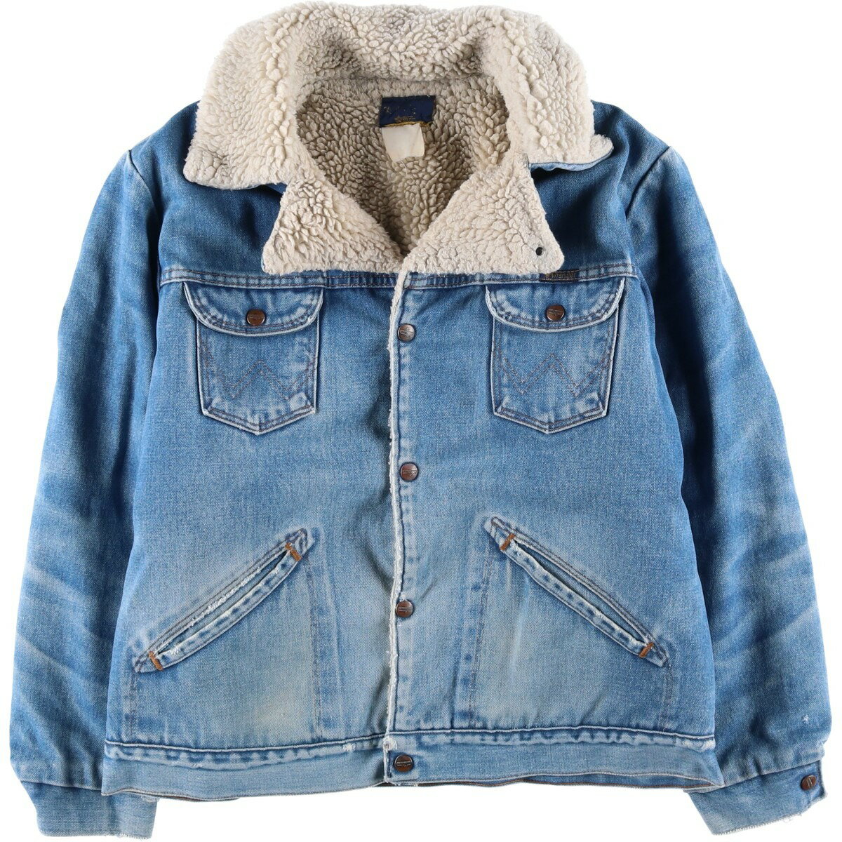 古着 80~90'S ラングラー Wrangler デニムボアジャケット USA製 メンズL相当 ヴィンテージ /eaa616954 【中古】 【260228】 ブルー系 春秋冬