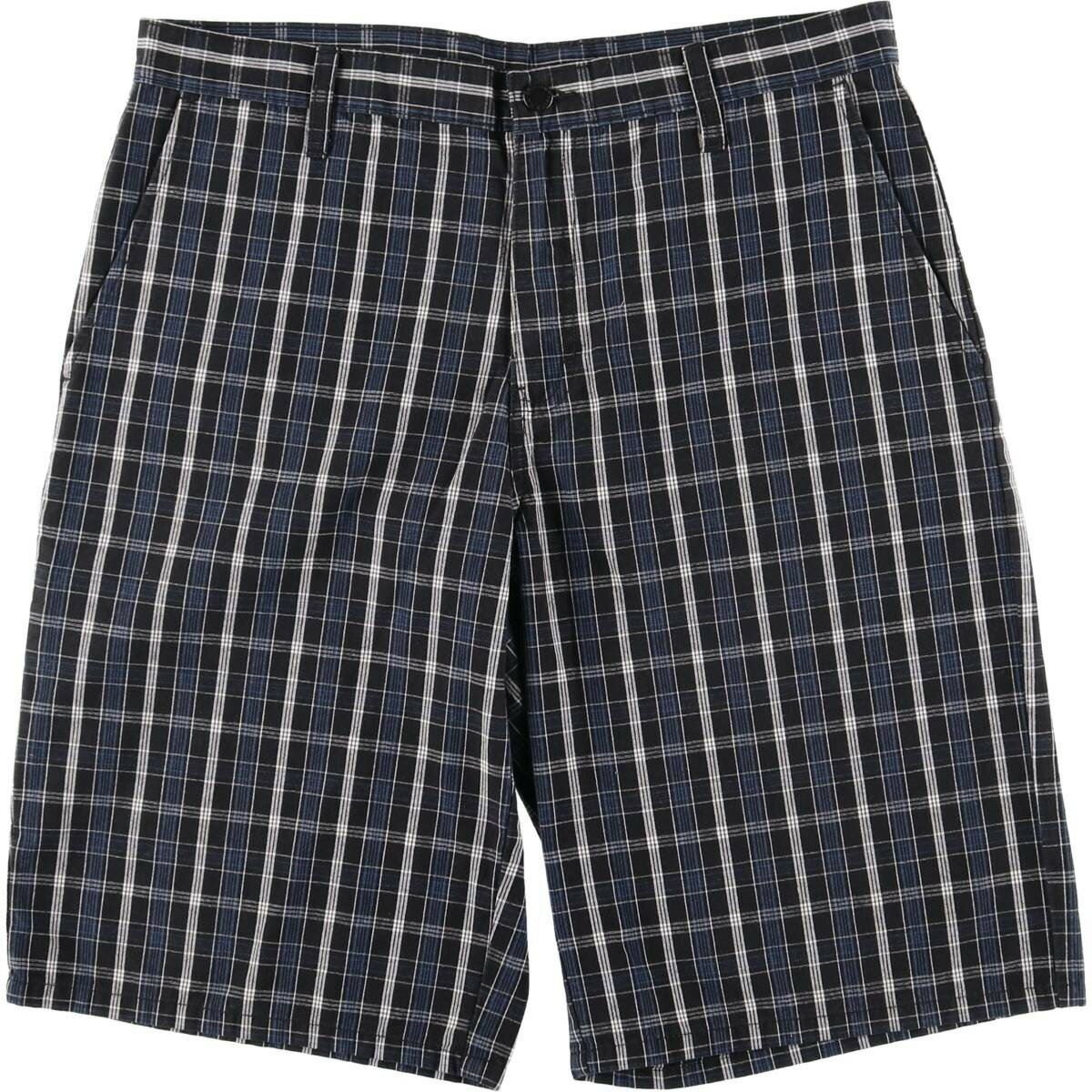 古着 ディッキーズ Dickies チェック柄 ワークショーツ ハーフパンツ メンズw36相当 /eaa616993 【中古】 【260225】 ブラック系 春夏秋