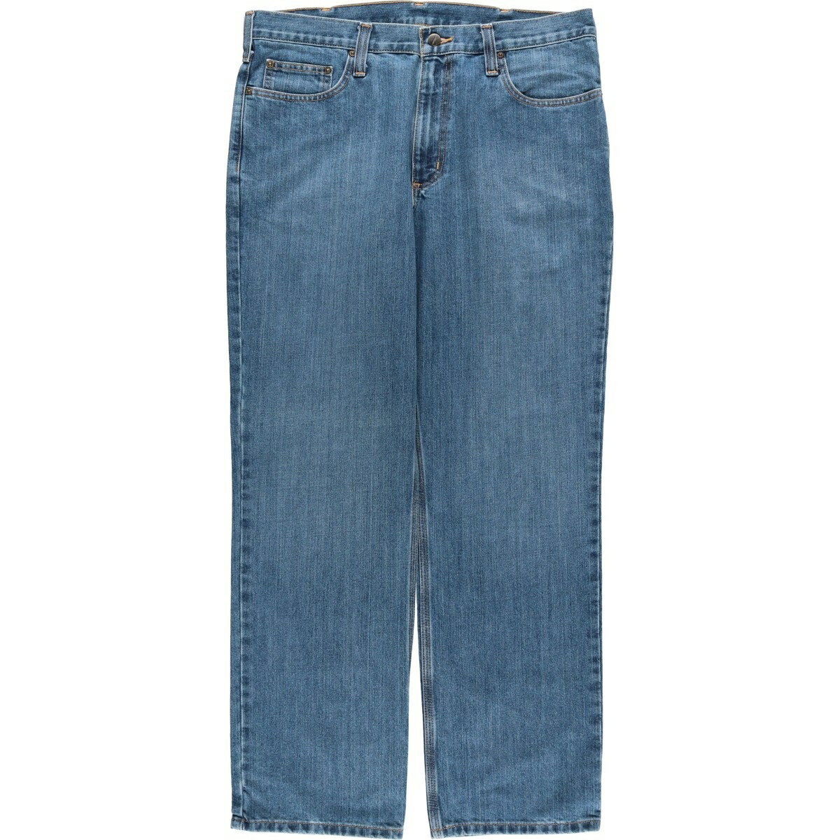 樂天商城 - 古着 カーハート Carhartt ストレートデニムパンツ メンズw37相当 /eaa617063 【中古】 【260227】 ブルー系 春夏秋冬