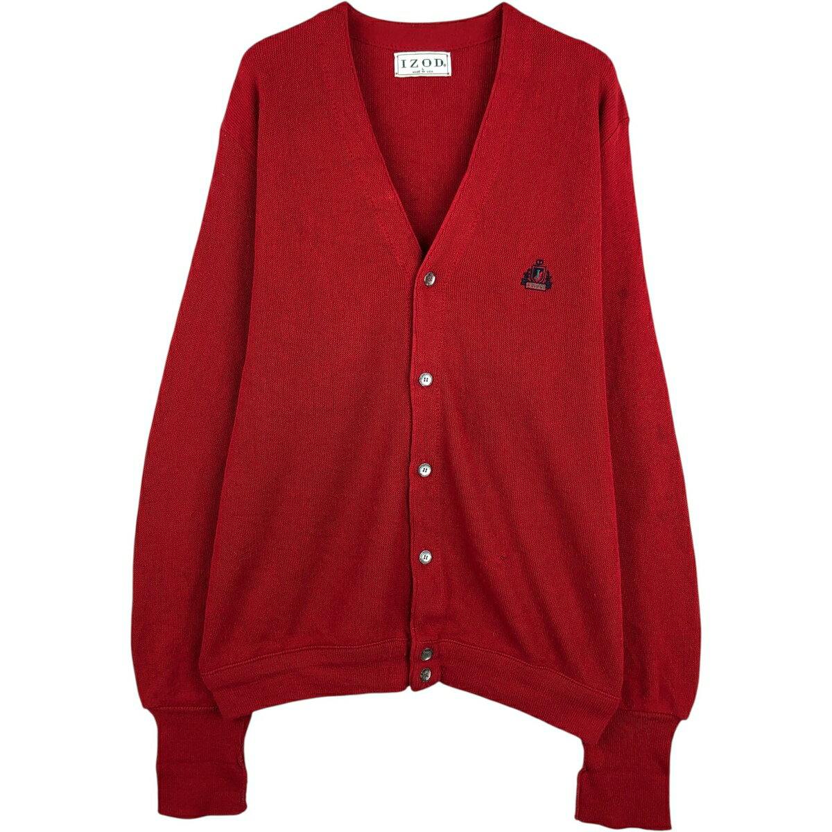 古着 90'S IZOD アクリルニットカーディガン USA製 メンズL相当 ヴィンテージ /eaa617148 【中古】 【260302】 【SS2606_10】