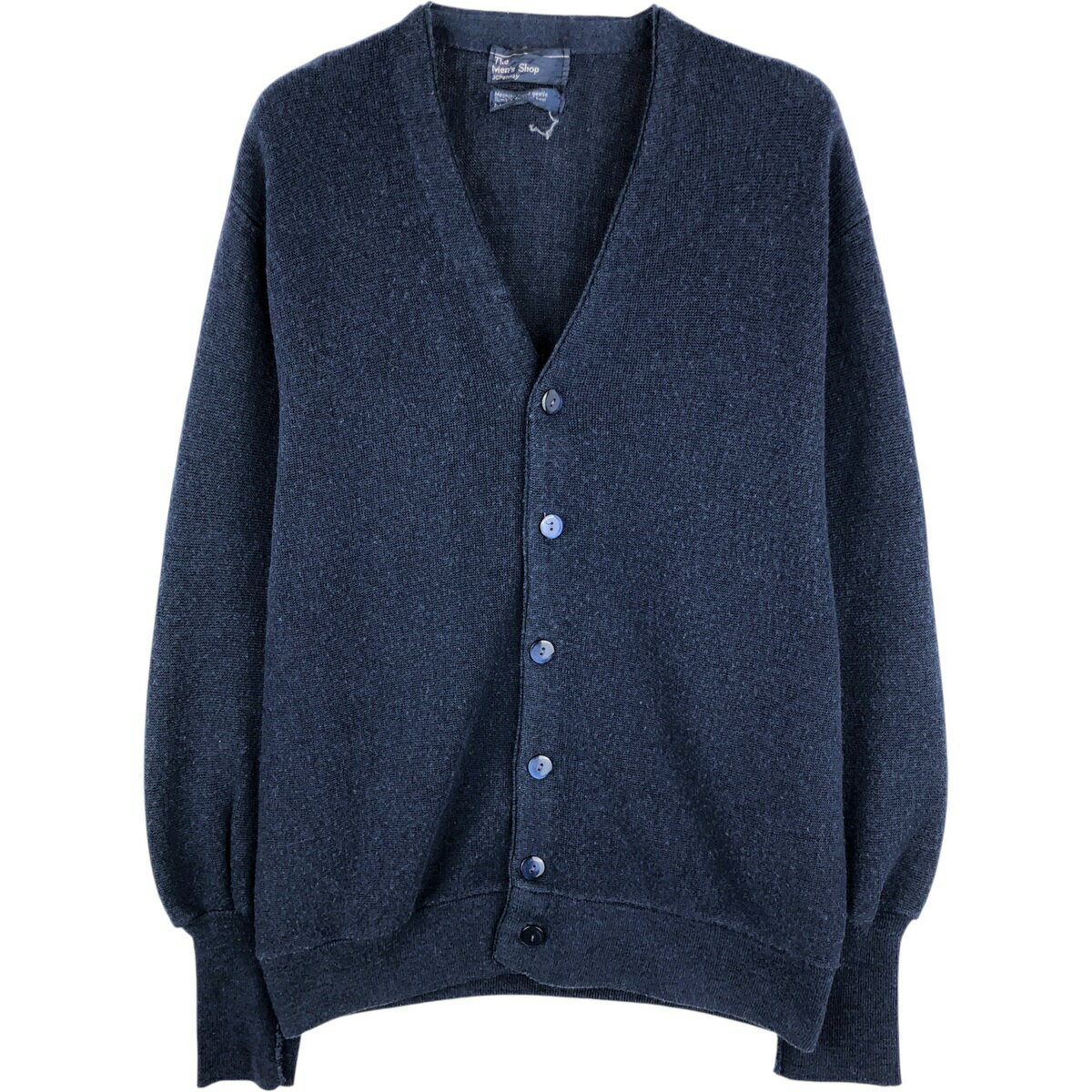Rakuten - 古着 80'S ジェイシーペニー J.C.Penney The Mens Shop アクリルニットカーディガン メンズM相当 ヴィンテージ /eaa617155 【中古】 【260302】 ネイビー系 春秋冬