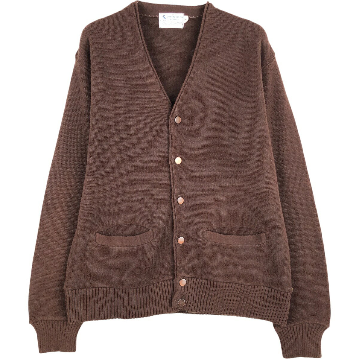 古着 アクリルニットカーディガン メンズM相当 ヴィンテージ /eaa617167 【中古】 【260302】