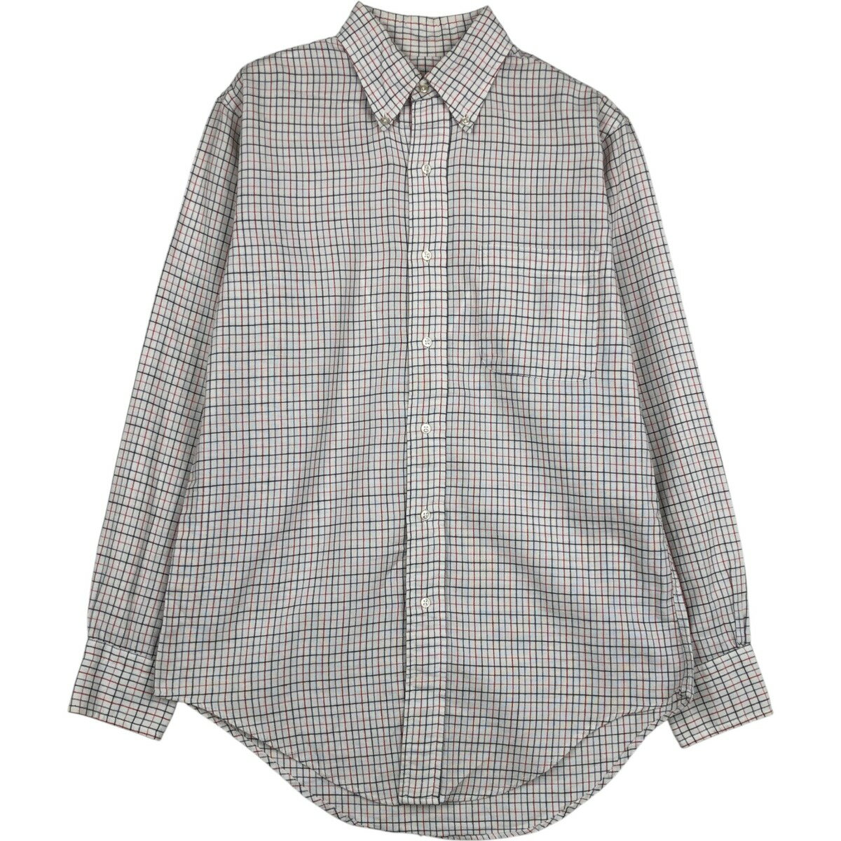 古着 ブルックスブラザーズ Brooks Brothers BROOKSGATE 長袖 ボタンダウンチェックシャツ メンズS相当 ヴィンテージ /eaa617297 【中古】 【260304】