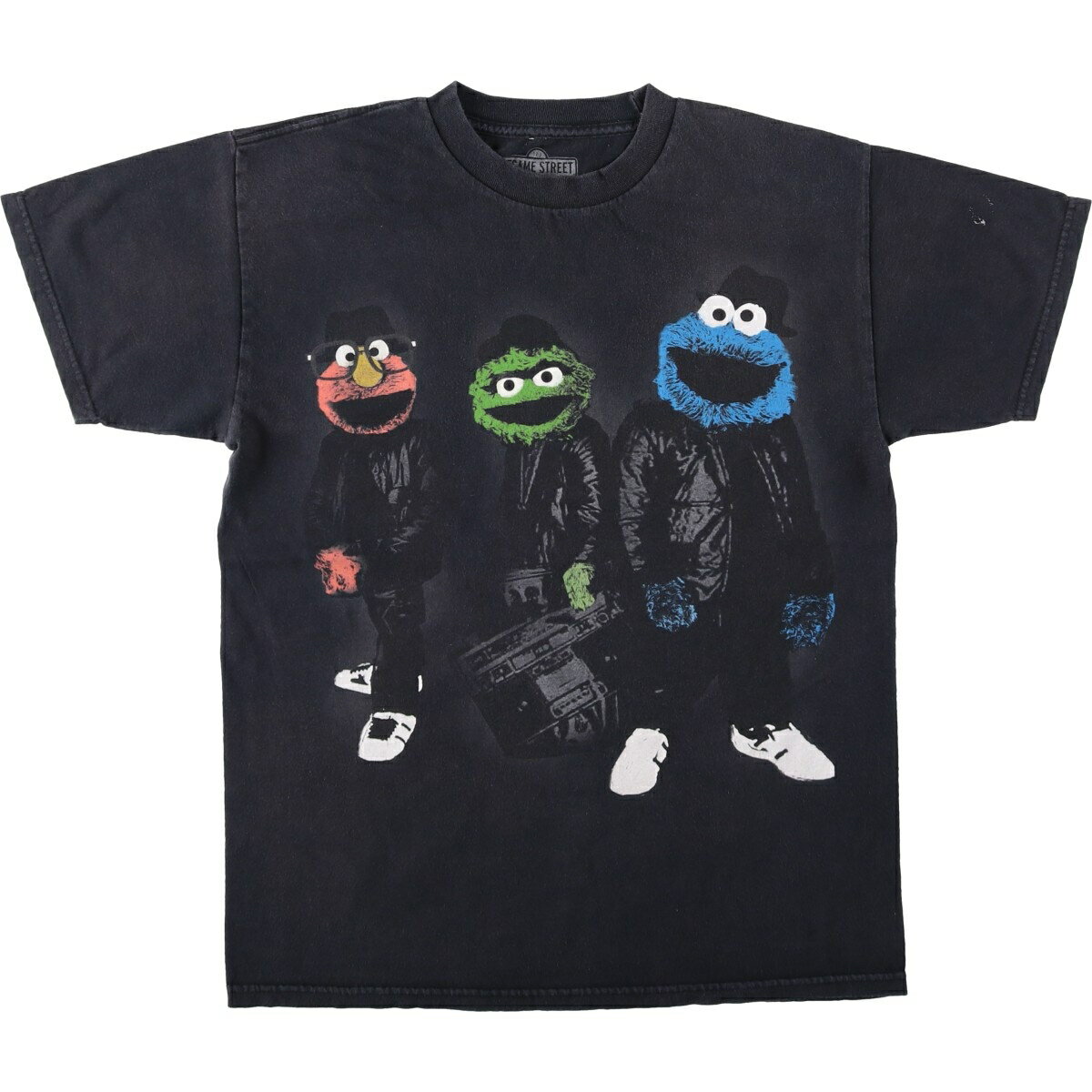 樂天商城 - 古着 SESAME STREET セサミストリート キャラクタープリントTシャツ メンズM相当 /eaa617389 【中古】 【260525】