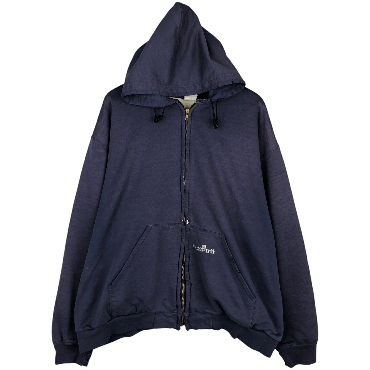 Rakuten - 古着 カーハート Carhartt スウェットフルジップパーカー メンズXXL相当 /eaa617487 【中古】 【260326】 ネイビー系 春夏秋冬