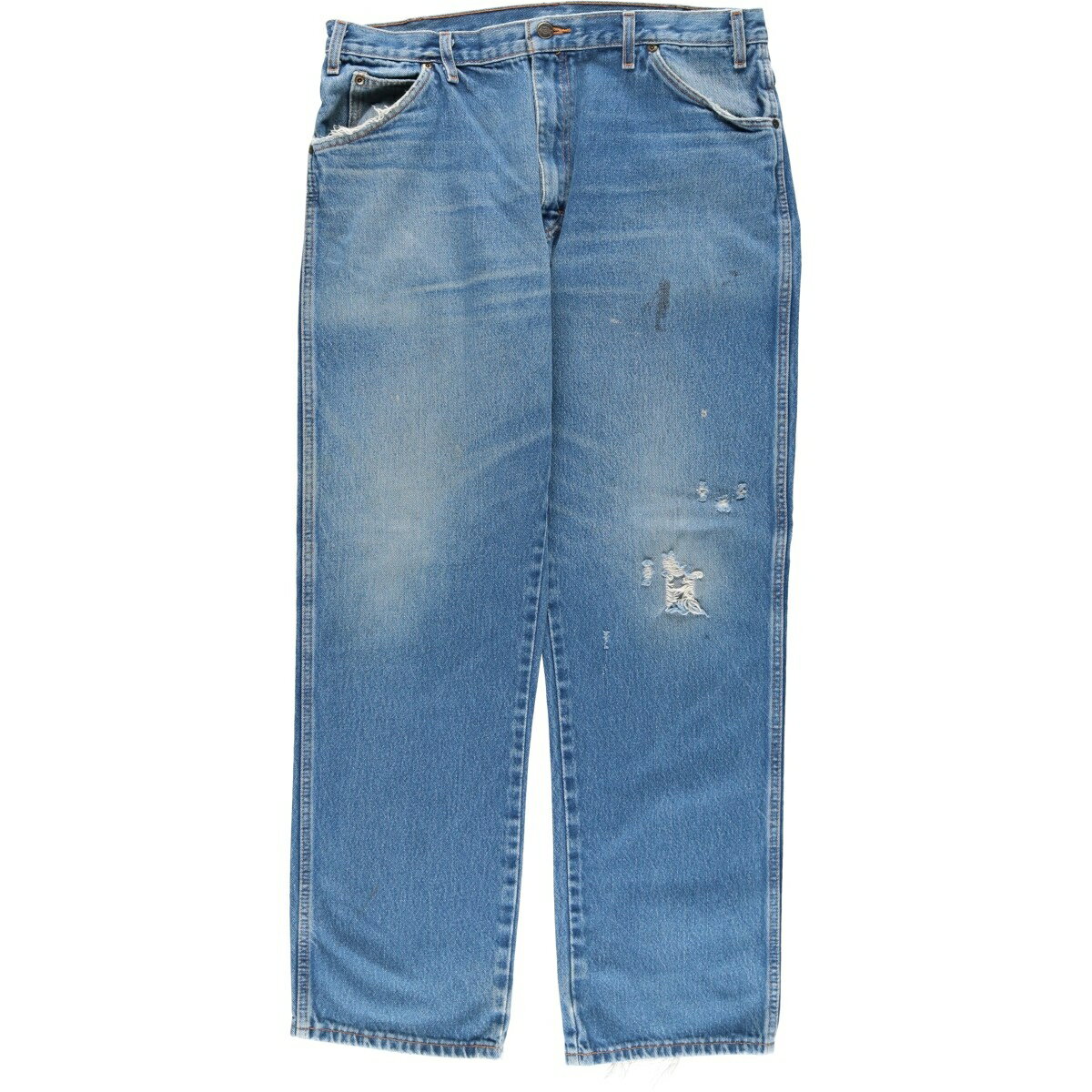 古着 ディッキーズ Dickies Regular Fit ストレートデニムパンツ メンズw38相当 /eaa617587 ブルー系 春夏秋冬