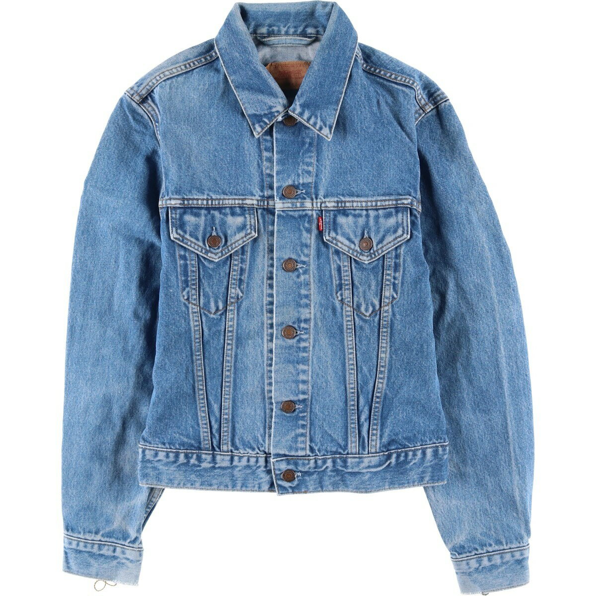 古着 90'S リーバイス Levi's 70500-0219 ユーロモデル デニムジャケット Gジャン イタリア製 メンズM相当 ヴィンテージ /eaa617658 【中古】 【260302】 ブルー系 春秋冬