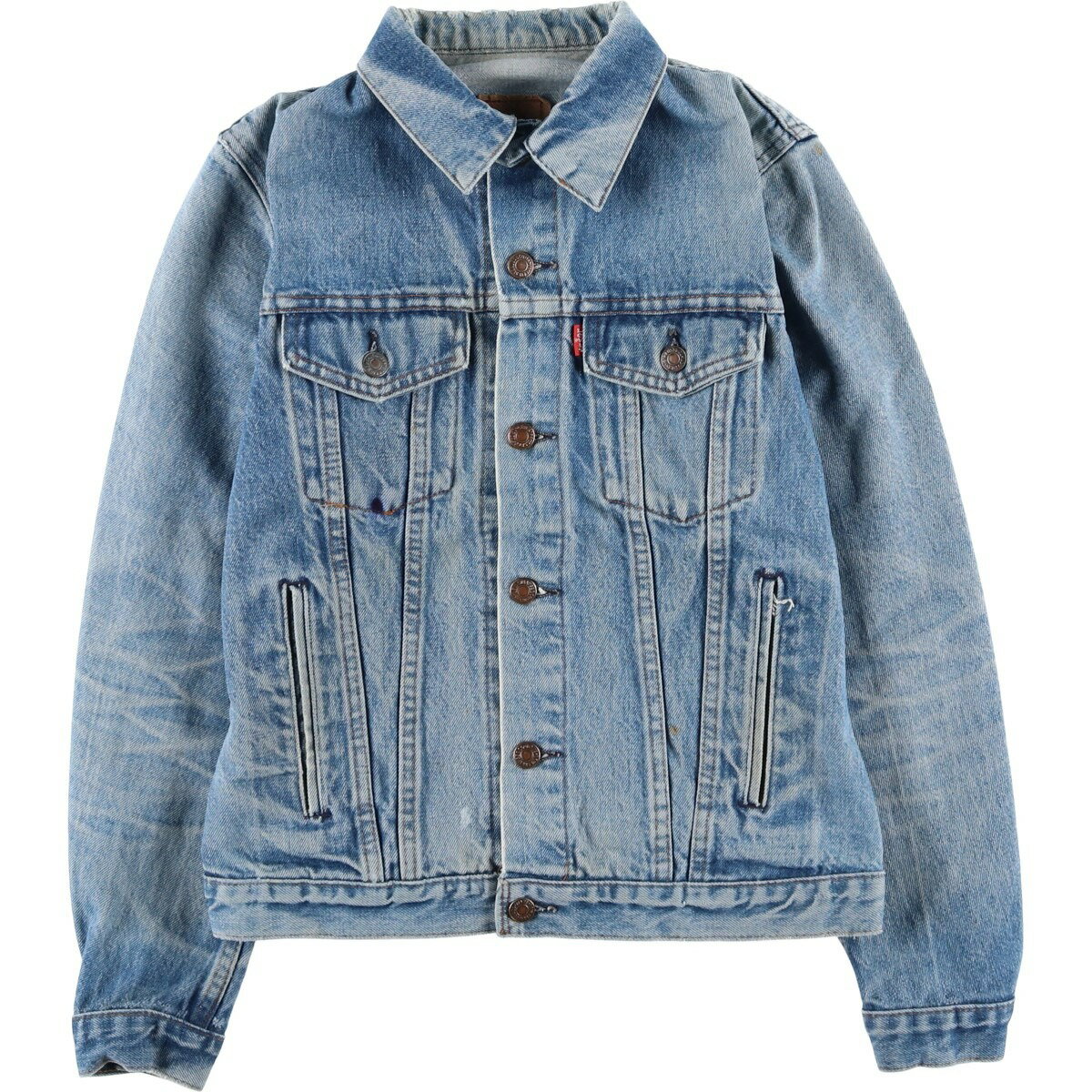 古着 80~90'S リーバイス Levi's 70506-0216 ユーロモデル デニムジャケット Gジャン 英国製 レディースS相当 ヴィンテージ /eaa617673 【中古】 【260309】 【ADEL/アデル】