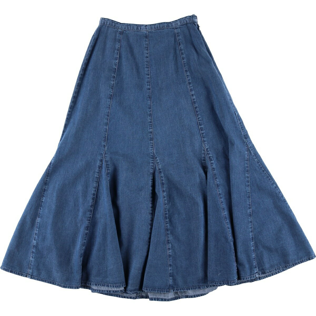 古着 Coldwater Creek デニム ロング フレアスカート レディースXS相当 /eaa617682 【中古】 【260302】 【ADEL/アデル】 ブルー系 春夏秋冬