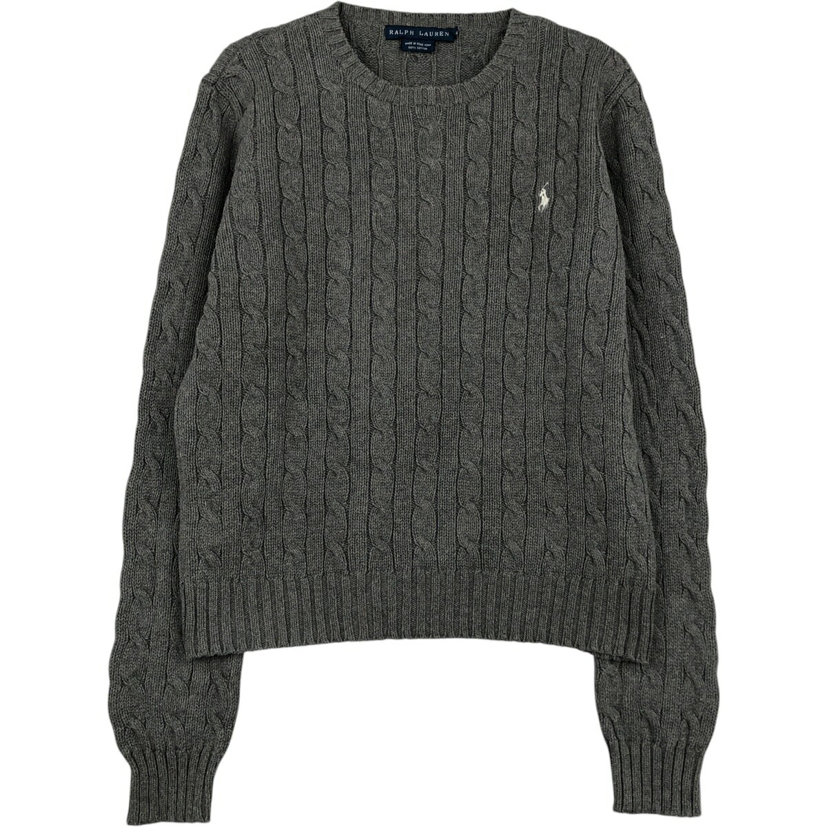 古着 ラルフローレン Ralph Lauren ケーブル編み コットンニットセーター レディースM相当 /eaa617689 【中古】 【260305】 【Elulu/エルル】