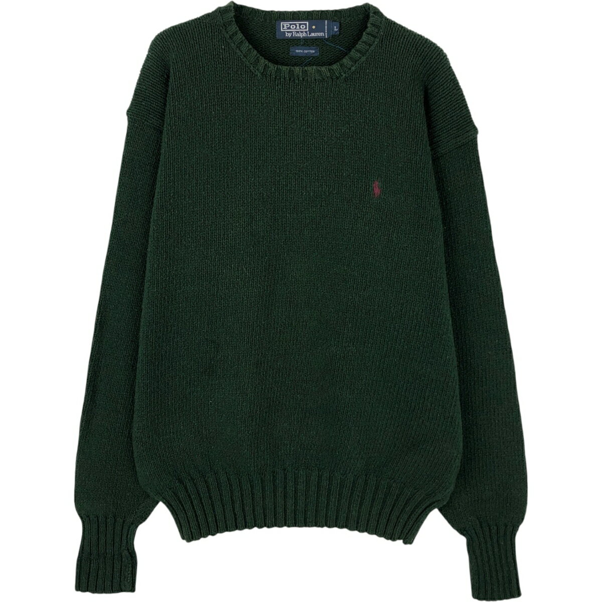 古着 ラルフローレン Ralph Lauren POLO by Ralph Lauren コットンニットセーター メンズL相当 /eaa617788 【中古】 【260305】