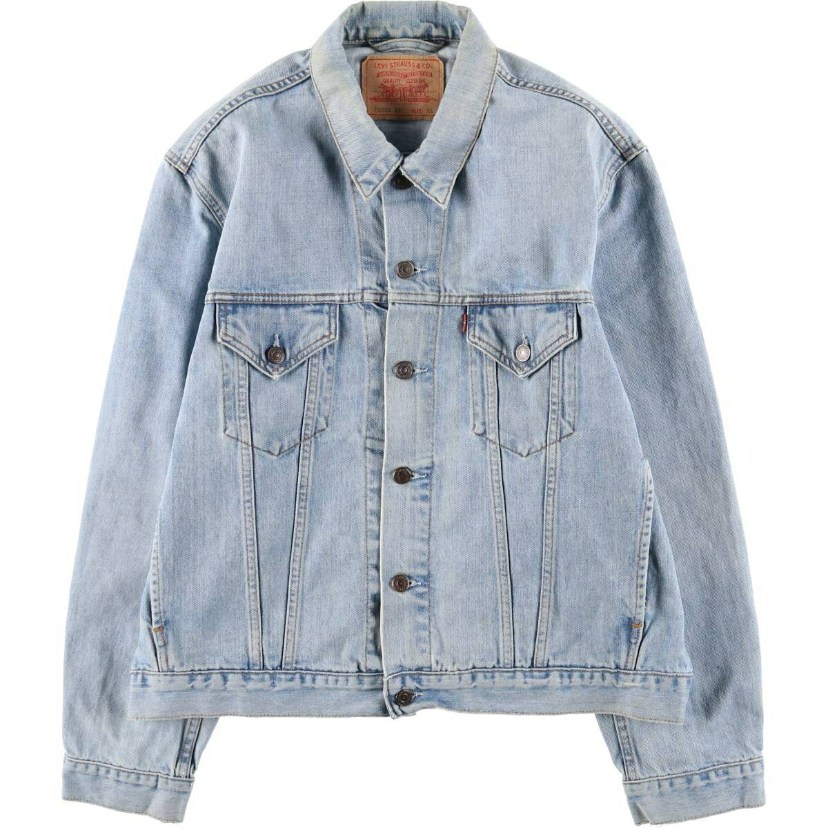 古着 リーバイス Levi's ユーロモデル デニムジャケット Gジャン メンズXL相当 /eaa617829 【中古】 【260228】 ブルー系 春秋冬
