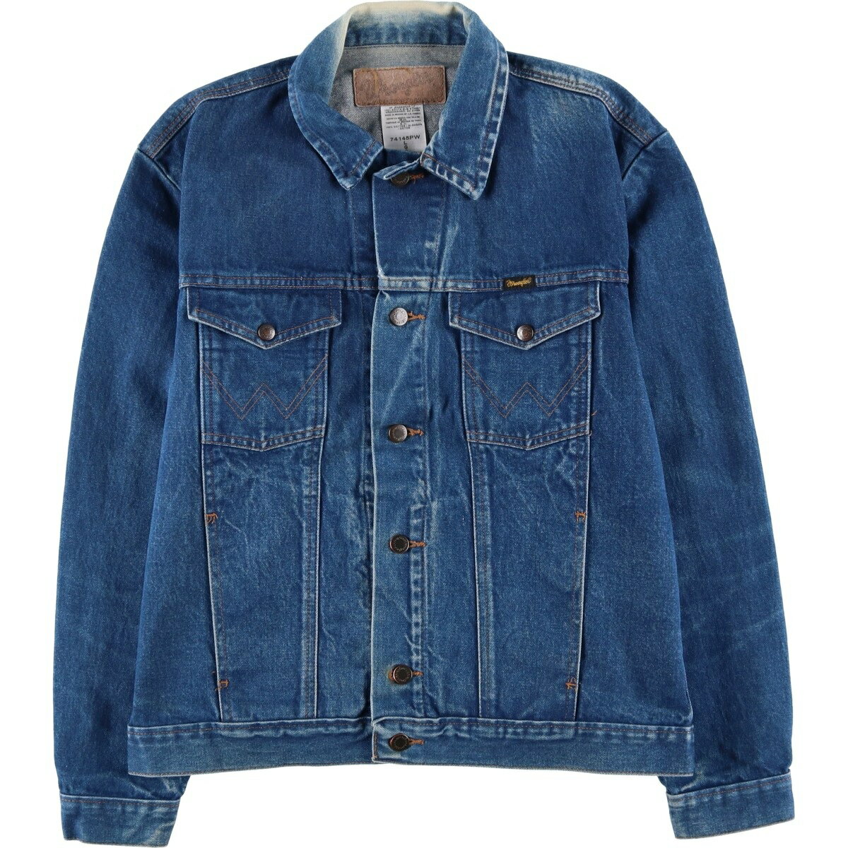 Other - 古着 90'S ラングラー Wrangler デニムジャケット Gジャン メンズL相当 ヴィンテージ /eaa617834 【中古】 【260302】 ブルー系 春秋冬