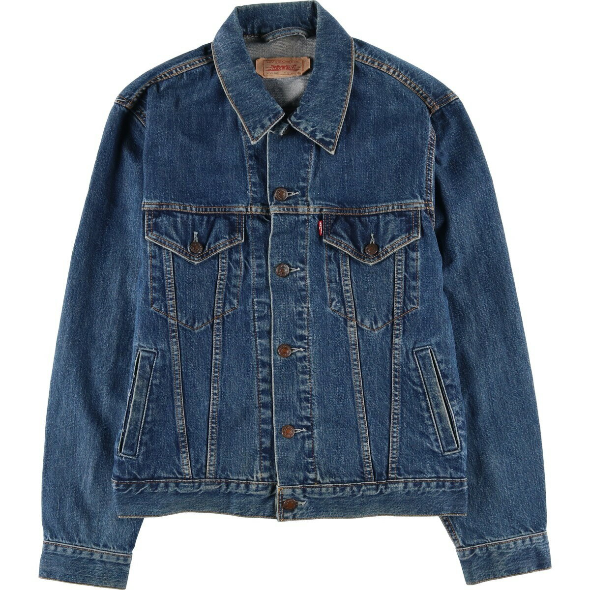 Rakuten - 古着 00'S リーバイス Levi's 70550-0414 ユーロモデル デニムジャケット Gジャン メンズS相当 /eaa617840 【中古】 【260302】 ブルー系 春秋冬