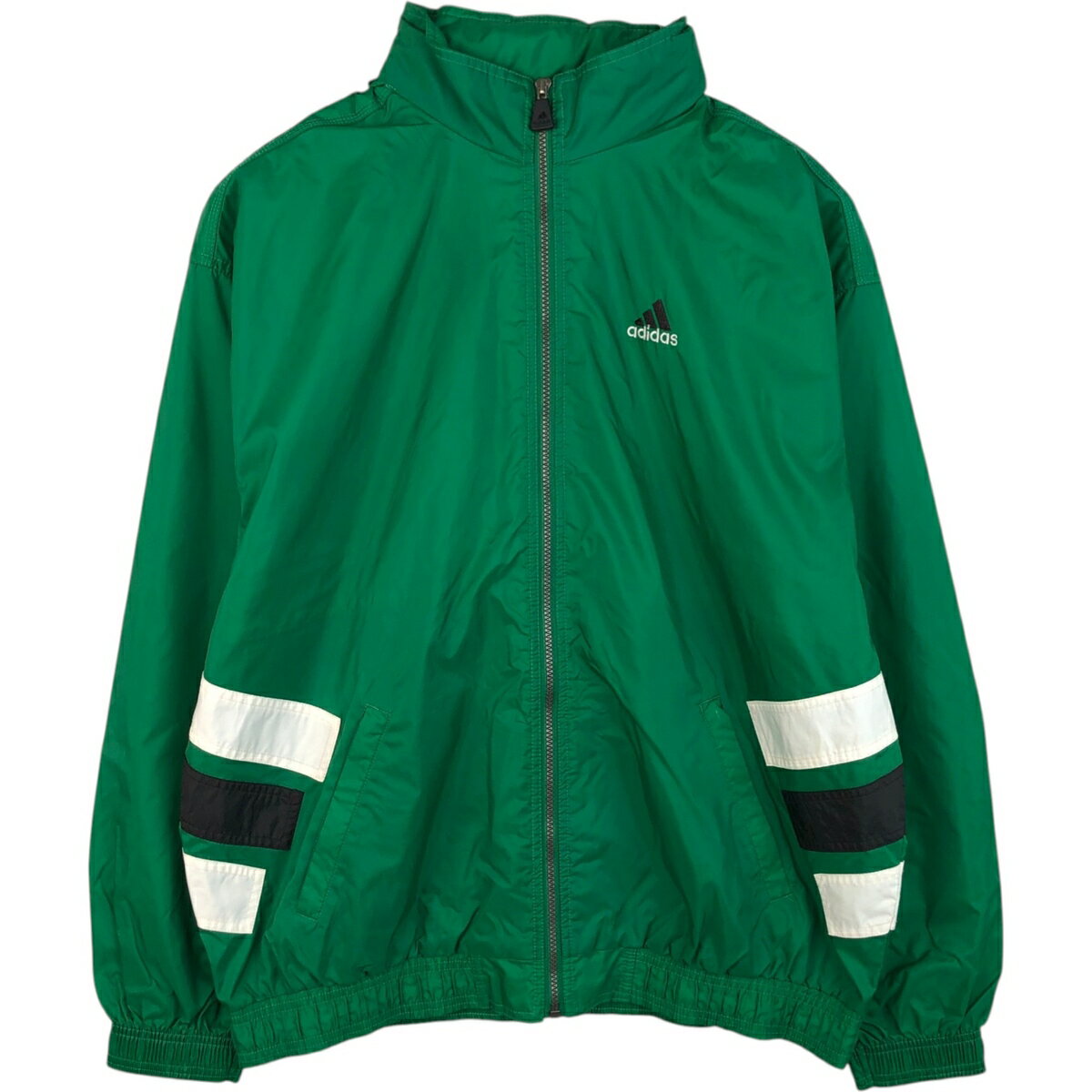 Rakuten - 古着 90~00'S アディダス adidas バックロゴ ナイロンジャケット メンズXL相当 ヴィンテージ /eaa617880 【中古】 【260304】 グリーン系 春秋冬