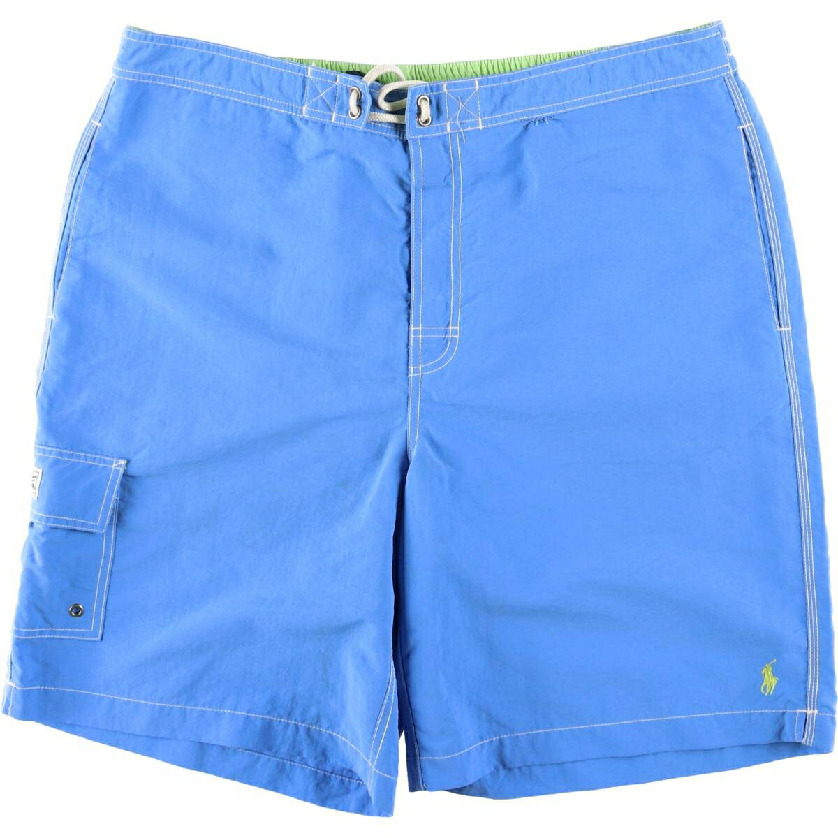 樂天商城 - 古着 ラルフローレン Ralph Lauren POLO by Ralph Lauren スイムショーツ ショートパンツ メンズXL相当 /eaa617914 【中古】 【260314】 ブルー系 春夏秋