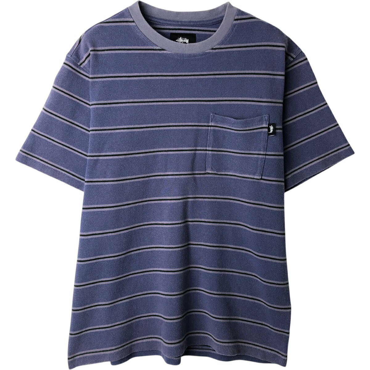 古着 ステューシー STUSSY マルチボーダー サーフ スケートTシャツ メンズM相当 /eaa618048 【中古】 【260301】