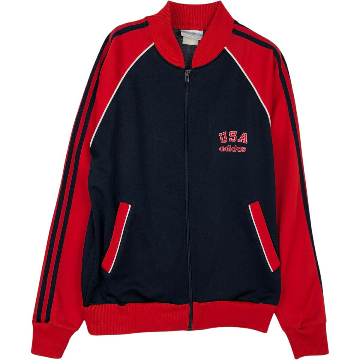 楽天市場】アディダス ジャージ ネイビー レッドの通販