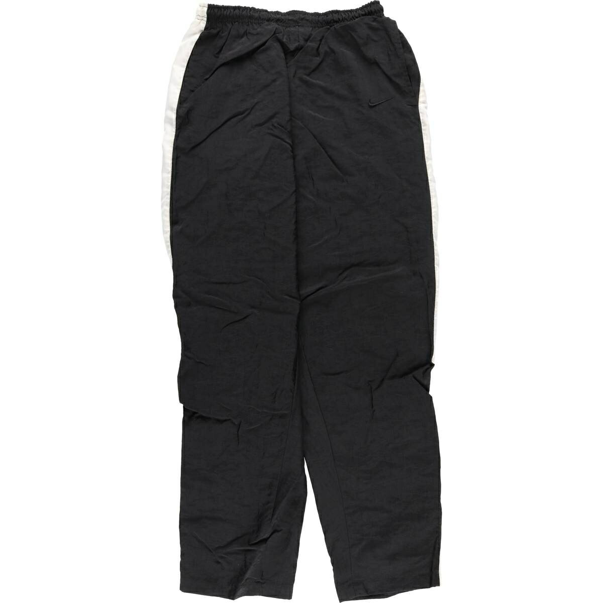 Rakuten - 古着 90'S~ ナイキ NIKE ナイロンパンツ シャカシャカパンツ メンズM相当 ヴィンテージ /eaa618128 【中古】 【260301】 ブラック系 春夏秋冬