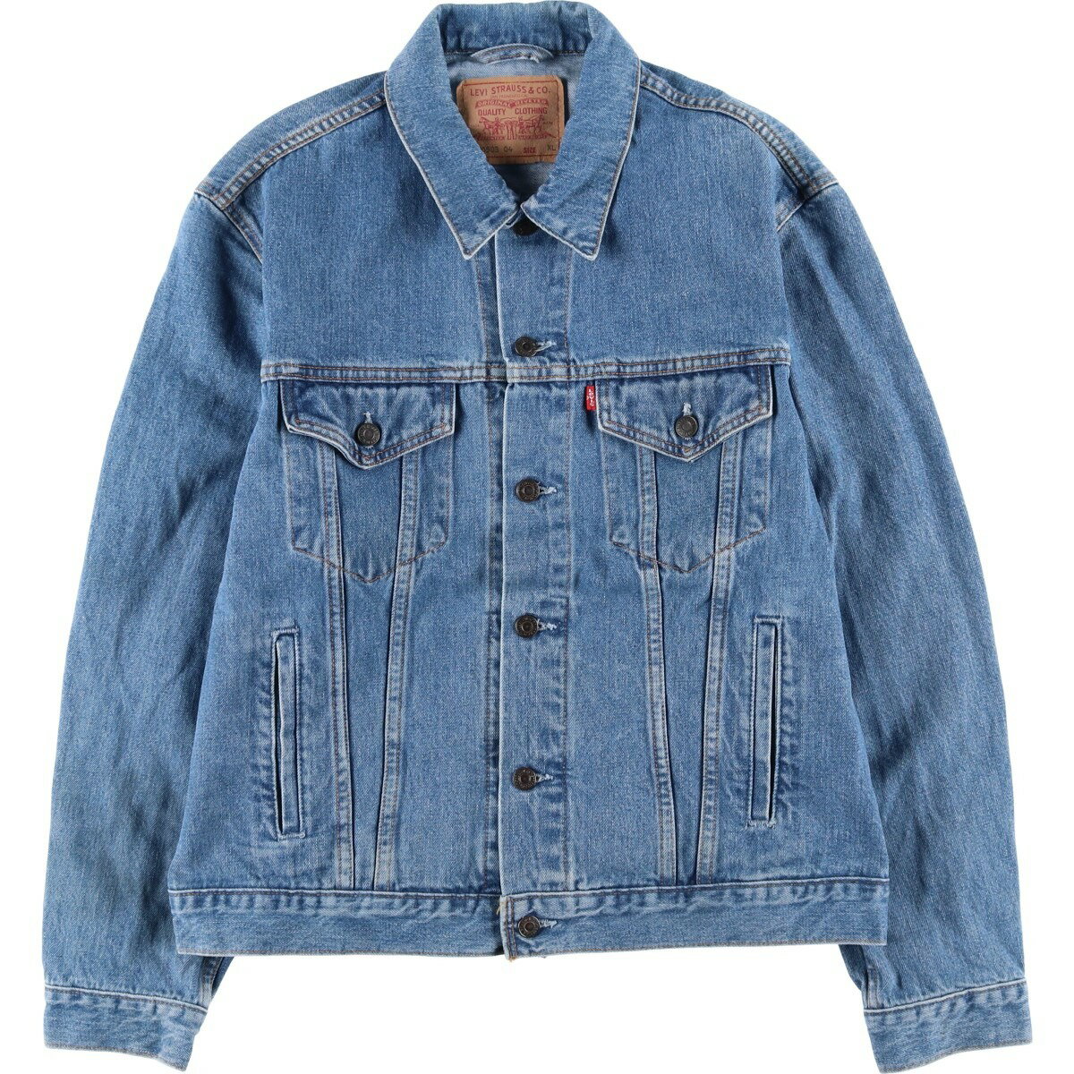 古着 90'S リーバイス Levi's 70503-0414 デニムジャケット Gジャン メンズXL相当 ヴィンテージ /eaa618204 【中古】 【260301】 ブルー系 春秋冬