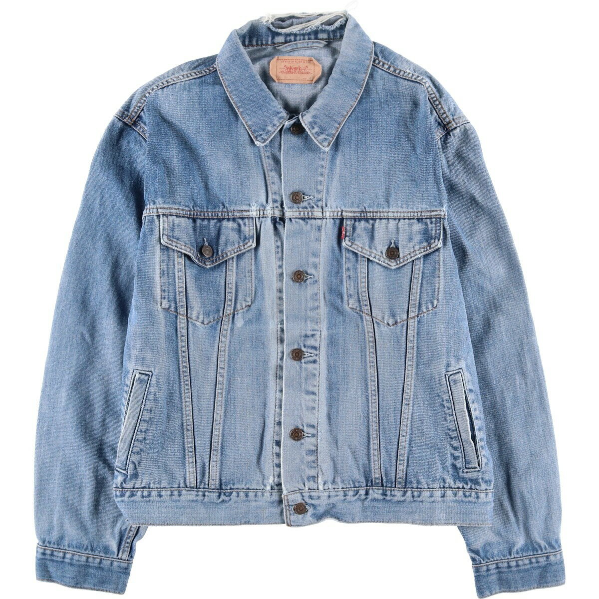 古着 00'S リーバイス Levi's 70550-0414 ユーロモデル デニムジャケット Gジャン メンズXL相当 /eaa618299 【中古】 【260301】 ブルー系 春秋冬