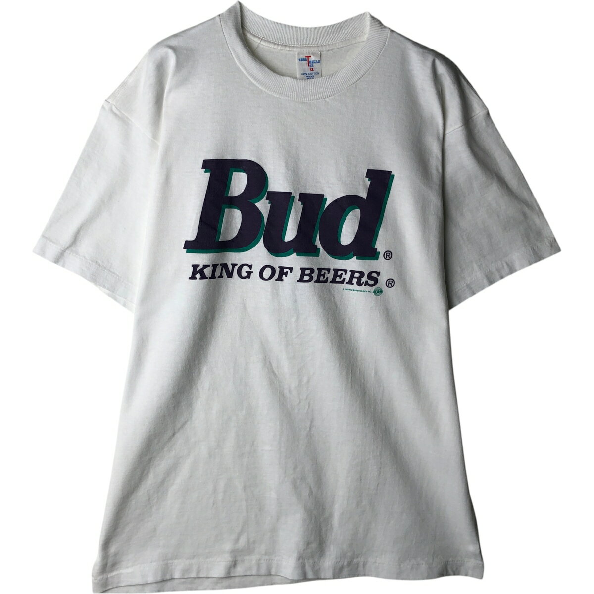 90年代　バドワイザー　ロンT 月　 大判2サイドプリント　 Tシャツ　長袖 楽天市場】90s □ バドワイザー ロゴ プリント 長袖 Tシャツ メンズ L