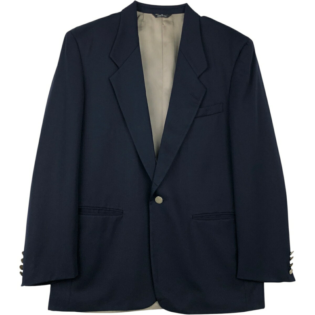 Other - 古着 PERRY ELLIS PORTFOLIO ウールテーラードジャケット USA製 メンズL相当 /eaa618413 【中古】 【260303】 ネイビー系 春秋冬